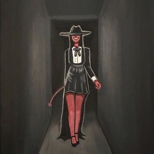 Original Artwork, Painting on canvas, Gothic Home Decor